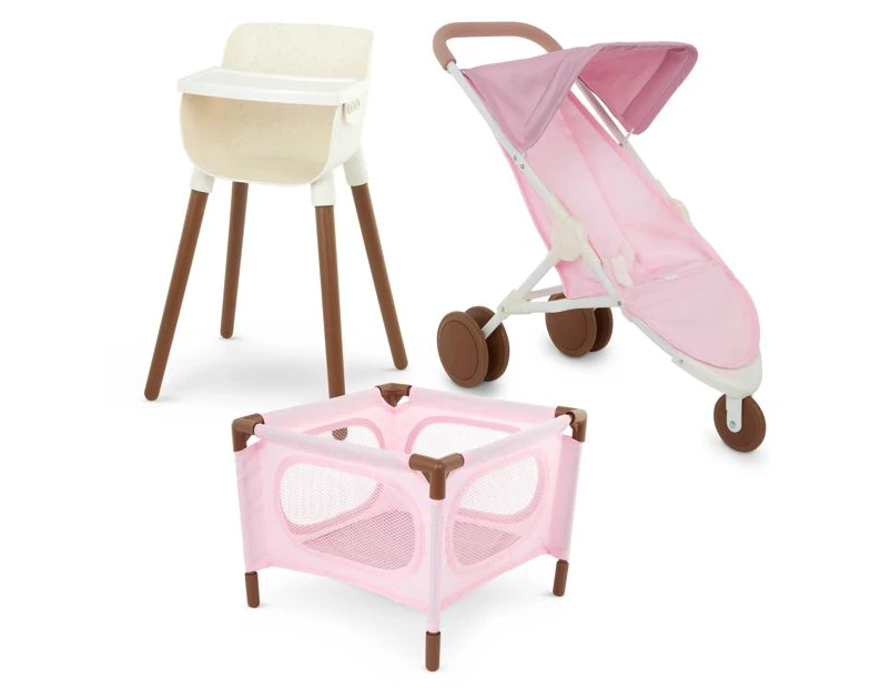 LullaBaby 3 Piece Doll Accessory Set