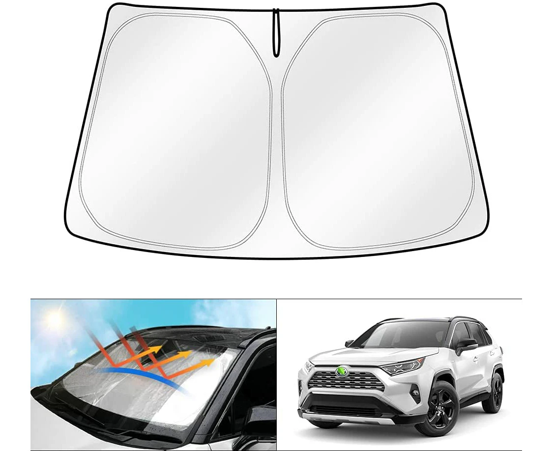 Customized Windshield Sun Shade Fit Toyota RAV 4 RAV-4 Block UV Sun Visor Foldable Sunshade