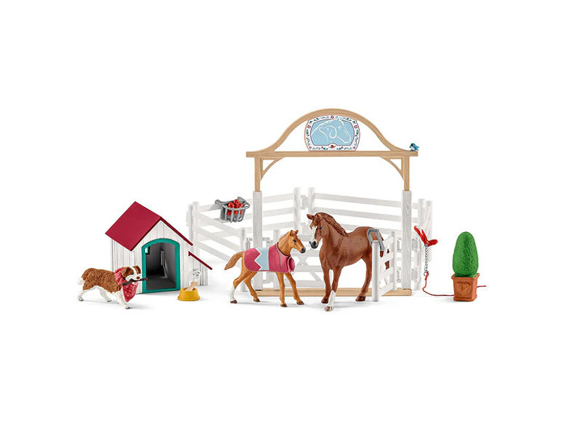 Schleich Horse Club - Hannahs Guest Horses With Ruby The Dog