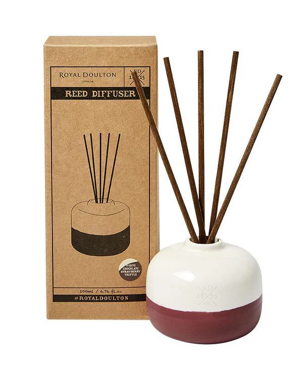 Royal Doulton Home Fragrance Coffee Reed Diffuser - White Chocolate Strawberry Truffle