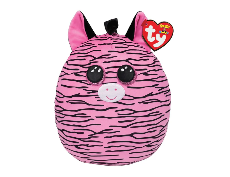 Beanie Boos Squish-a-Boo - Zoey the Pink Zebra 10"