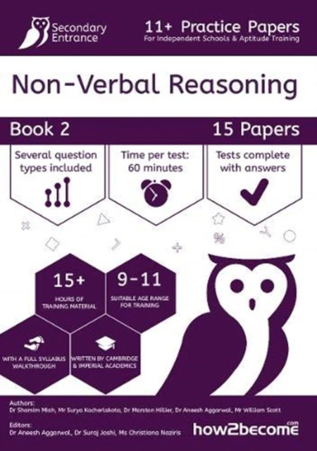 11 Practice Papers For Independent Schools  Aptitude Training NonVerbal Reasoning Book 2 by Suraj Joshi