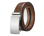 Men’s Ratchet Belt, Leather Adjustable Slide Belt For Men’s Dress Casual Pant-A-style