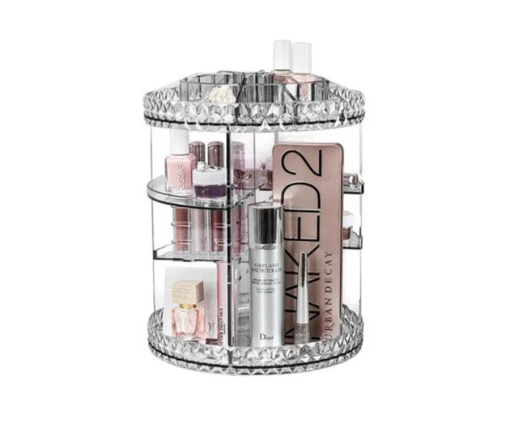 360° Rotating Makeup Organiser Storage Cosmetics Holder Display Stand