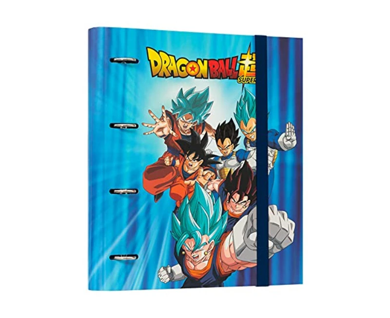 Dragon Ball 4 Ring Binder - Premium Multi-Purpose A4 Folder Ring Binder - File Organizer, Elastic Band, Strong Document Holder - Stationery Gift- MKTPs