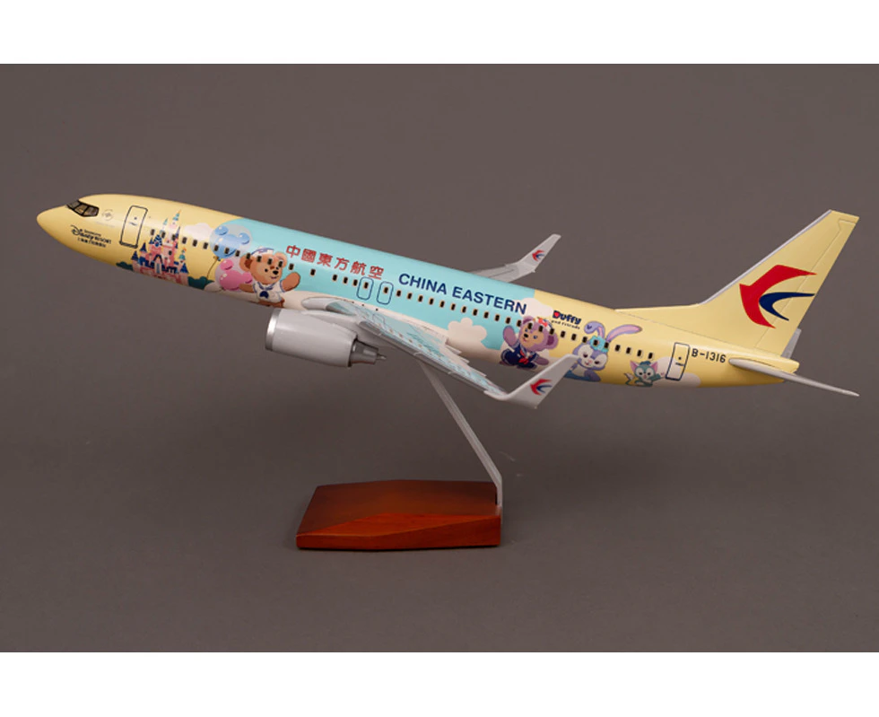 Diecast Model Air Plane China Eastern Duffy Livery Boeing 737 with Cabin Lights & Wheels Large Resin new aviation airline airplane collectable aircraft