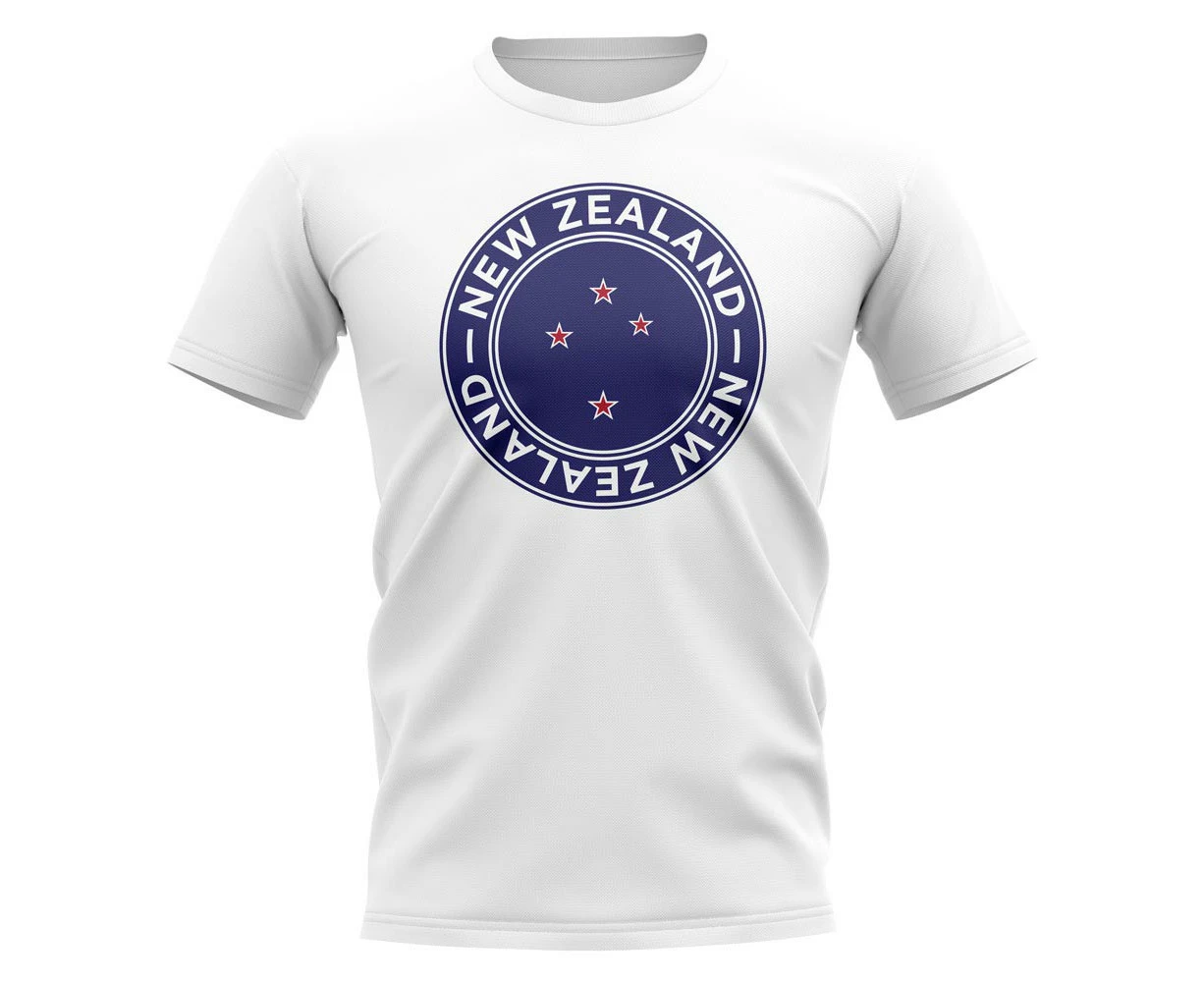 New Zealand Football Badge T-Shirt (White)