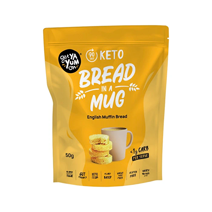 Get Ya Yum On (90 sec Keto) Bread In A Mug English Muffin Bread 50g