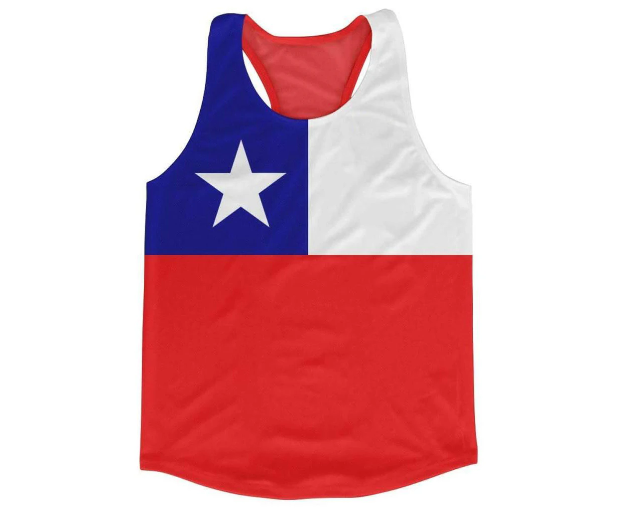 Chile Flag Running Vest