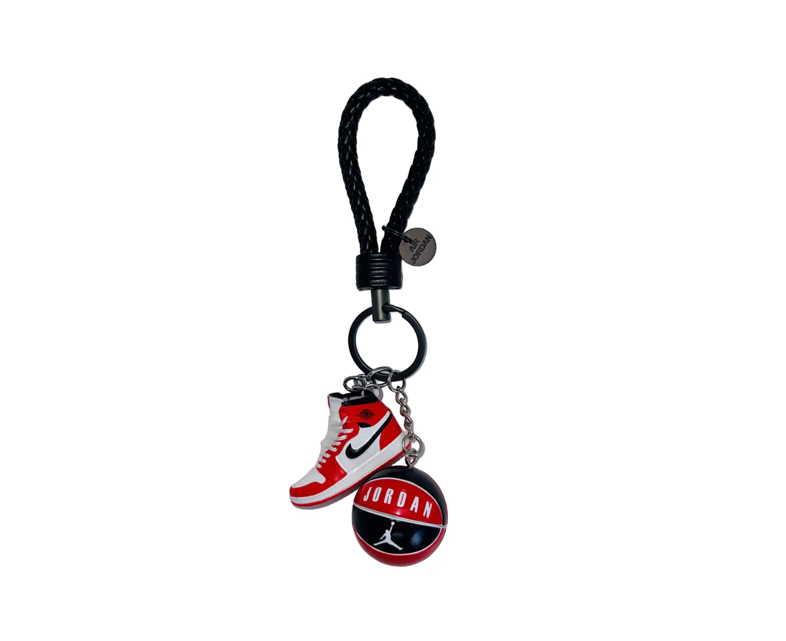 Air Jordan 1 3D mini sneaker keyring with basketball - Chicago Lost and Found