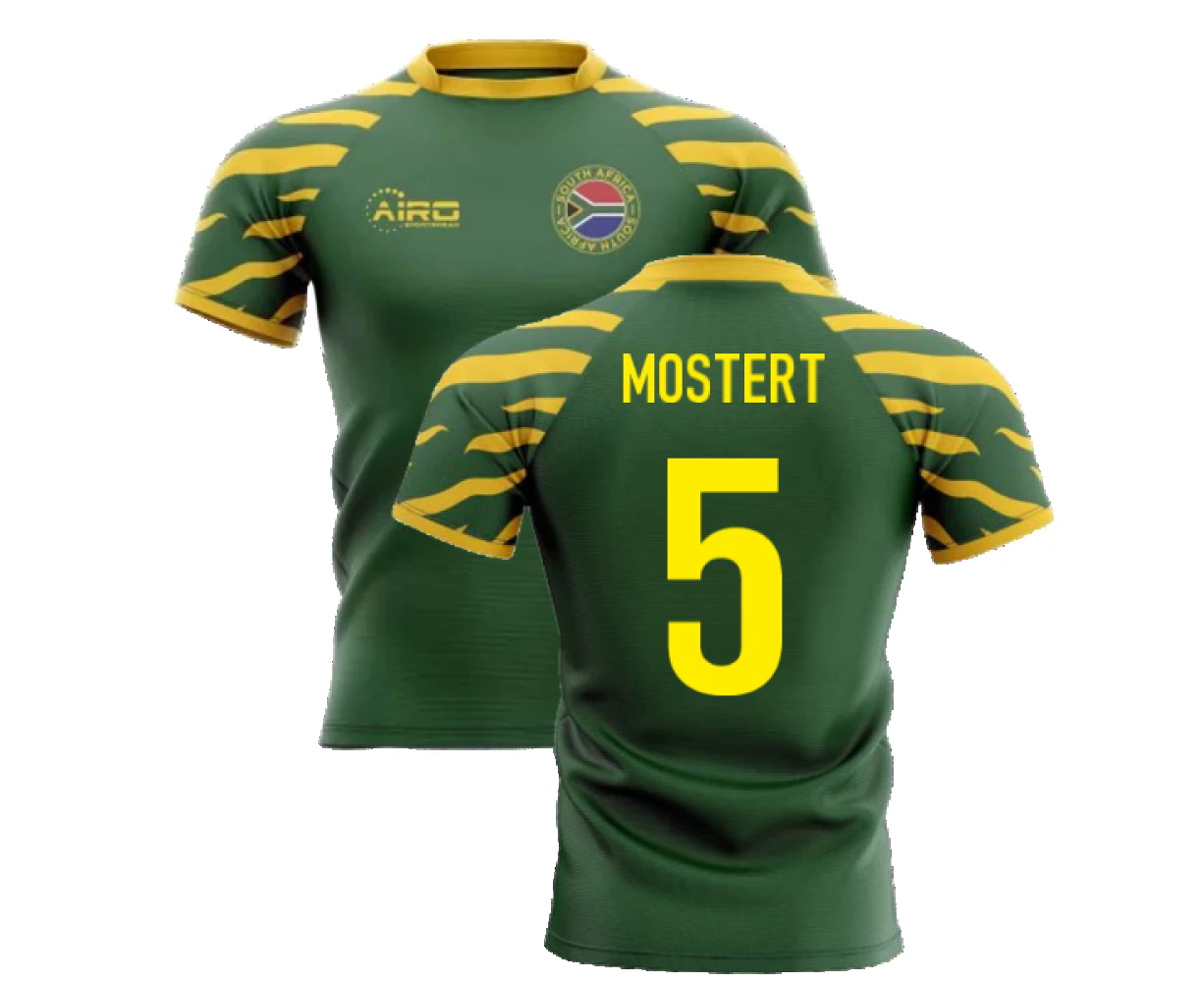 2023-2024 South Africa Springboks Home Concept Rugby Shirt (Mostert 5)