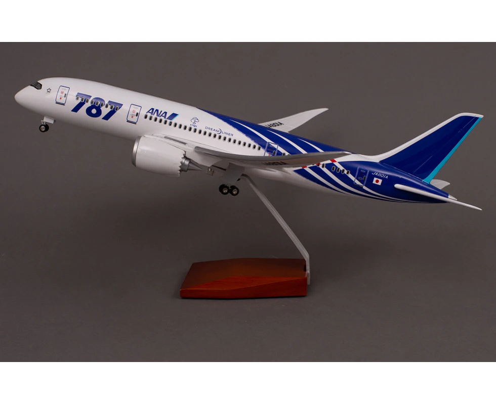 Diecast Model Air Plane ANA Japan Boeing 787 Dreamliner with Cabin Lights & Wheels Large Resin new aviation airline airplane collectable aircraft models