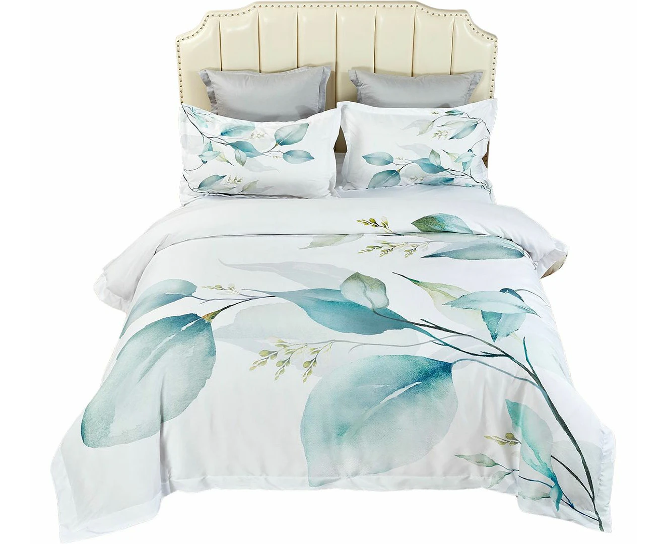 Angelis Leaves Duvet/Doona/Quilt Cover Set  (Queen/King/Super King Size Bed)