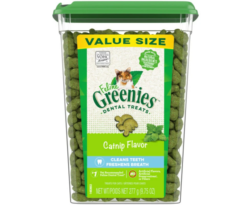 Greenies Catnip Cat Treat Tub 277g