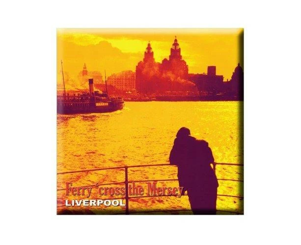 Magic Moments Ferry Cross The Mersey Fridge Magnet (Yellow/Grey) - RO8823