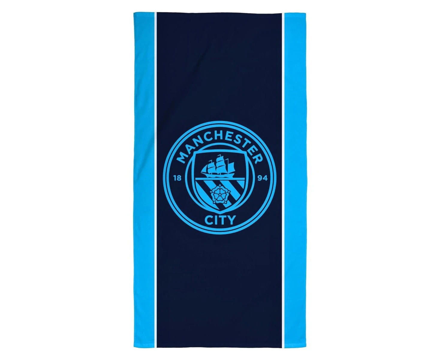 Manchester City FC Crest Cotton Beach Towel (Blue) - AG3225