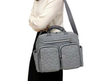 Diaper Bag Tote Baby Changing Bag Baby Bags for Mom Multifunction Travel Diaper Bag for Women - Grey