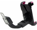 Motorcycle Phone Holder, Motorcycle Motorbike Phone Mount Holder Handlebar Compatible with 3.5-6.5 inch Samsung Galaxy S5 S6 S7 S8 S9 Nexus LG