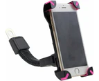 Motorcycle Phone Holder, Motorcycle Motorbike Phone Mount Holder Handlebar Compatible with 3.5-6.5 inch Samsung Galaxy S5 S6 S7 S8 S9 Nexus LG