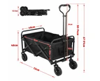 Foldable Trolley Cart Garden Beach Outdoor Shopping Sports Camping Picnic Wagon