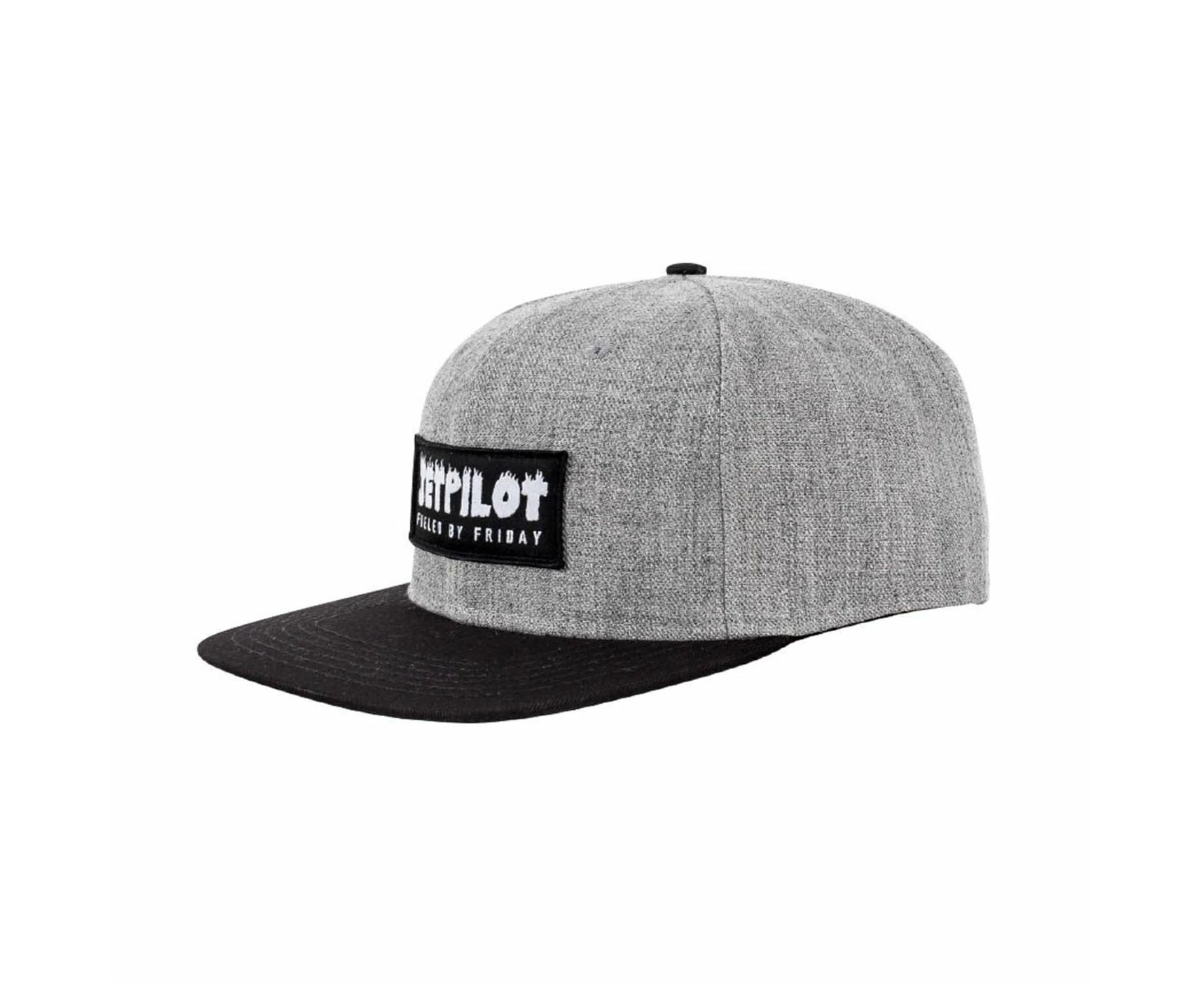 Jetpilot Bloodbath Grey Marle Snapback Peaked Cap