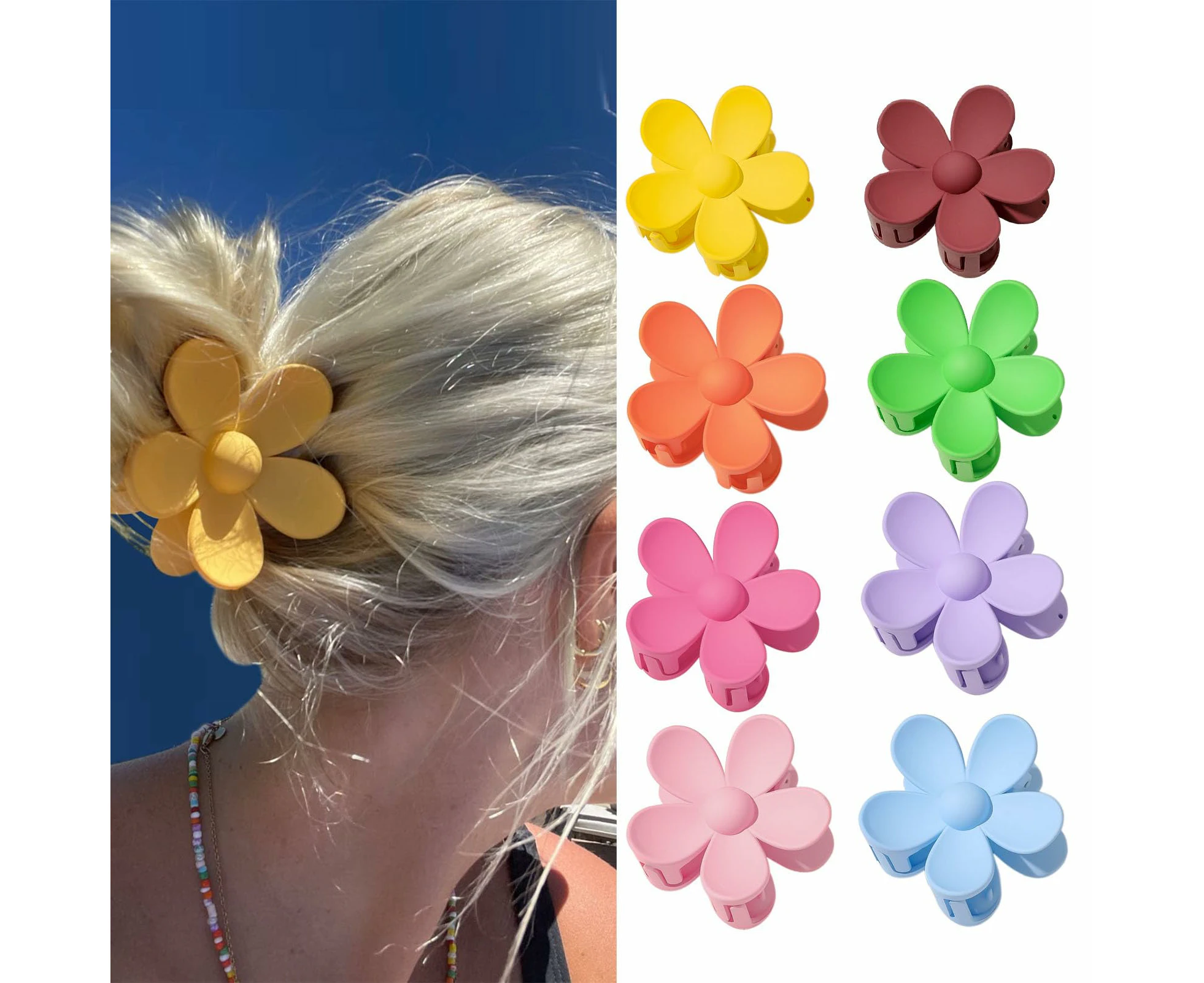 Colorful Flower outlet Hair Clips