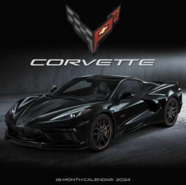 Corvette 2024 12 X 12 Wall Calendar Foil Stamped Cover