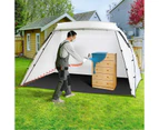 Spray Paint Tent Shelter聽Portable Mobile Booth DIY Painting Outdoor Enclosure White 259 x 183 x 168 cm