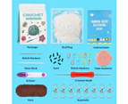 8 Pcs Crochet Kit for Beginners Crochet Animal Kit for Adults and Kids  Beginner Crochet Kit for Gifts