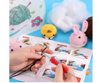 8 Pcs Crochet Kit for Beginners Crochet Animal Kit for Adults and Kids  Beginner Crochet Kit for Gifts