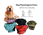 Washable Female Dog Physiological Pants Black