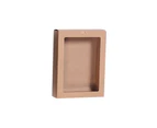 50PCS Kraft Paper Packing Box With Transparent PVC Window Drawer Display Gift Boxes - A2-17.4*14*4.4cm