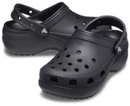 Crocs Women's Classic Platform Clog Sandals (Black)