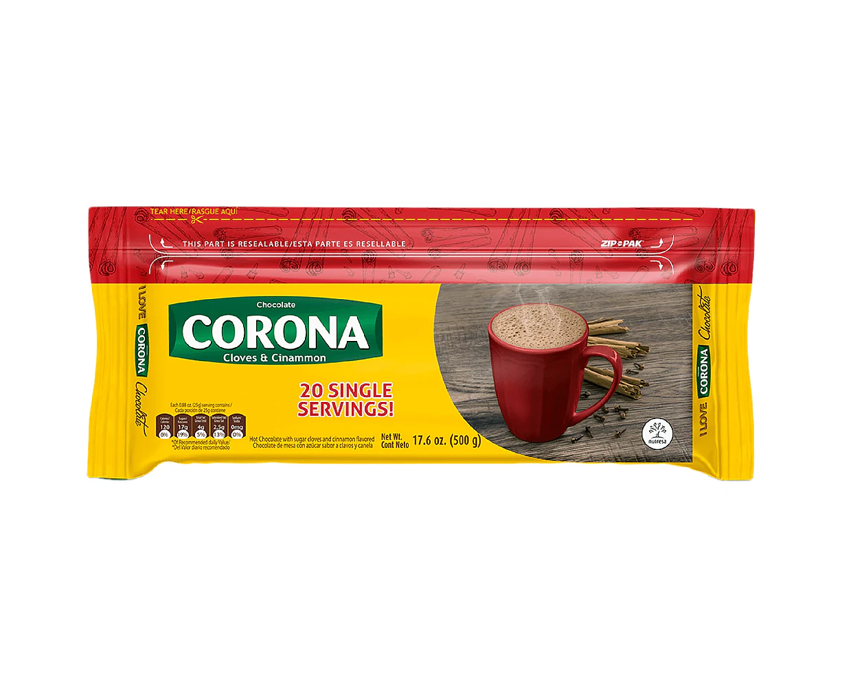 Corona Cinnamon & Cloves Hot Chocolate Bars 500g