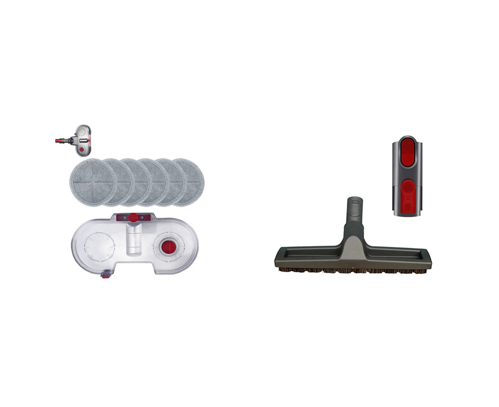 Ad-1Set Electric Mop Water Tank For Dyson V7 V8 V10 V11 & 1Set Hard Floor Brush Head For Dyson V7 V8 V10 V11