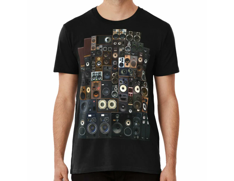 Speakers T-shirt stereo - Black