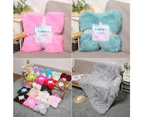 Fluffy Blanket Furry Blanket PV Fleece Sofa Blanket Lightweight Sofa Blanket Kids Small Blanket Nap Cover Blanket For Sofa Chair Bed Car-green