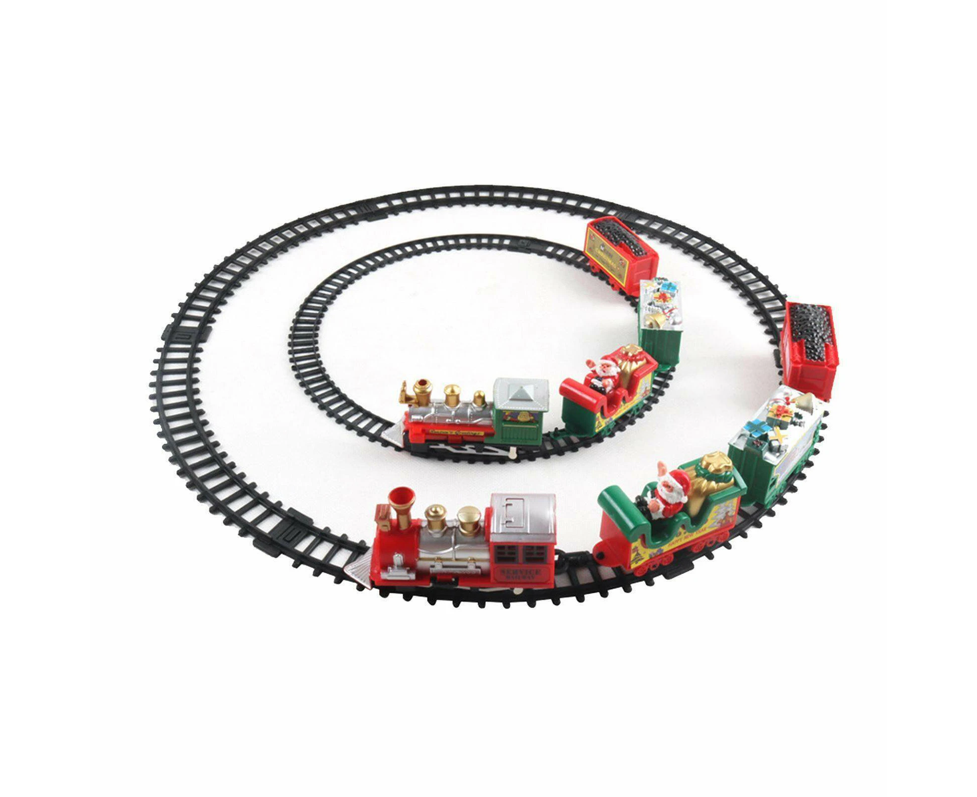 Christmas Realistic Electric Train Set For Kids Gift Home Xmas Tree Decora