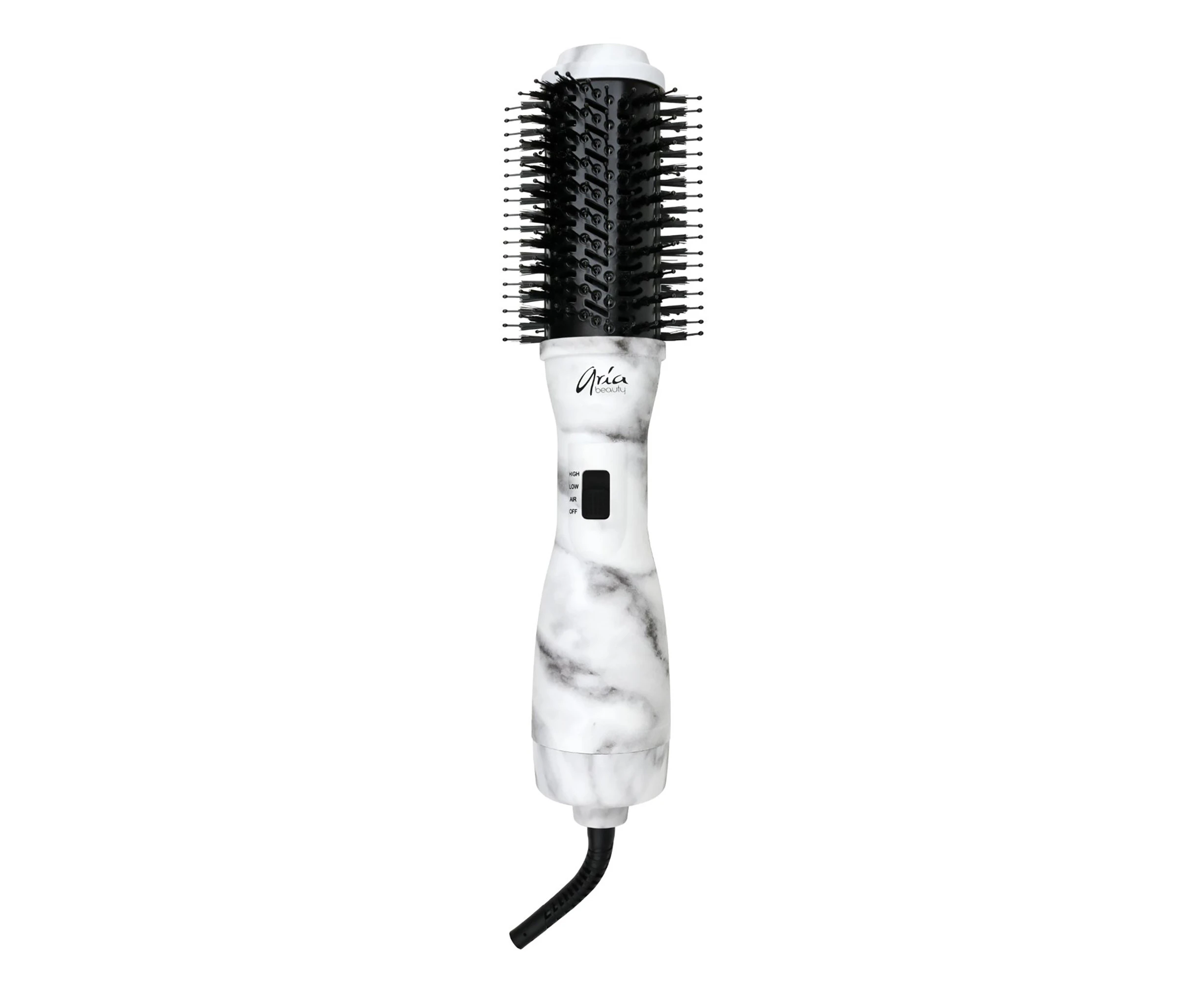 Blowdry Brush - Grey Marble by Aria Beauty for Women - 1 Pc Brush