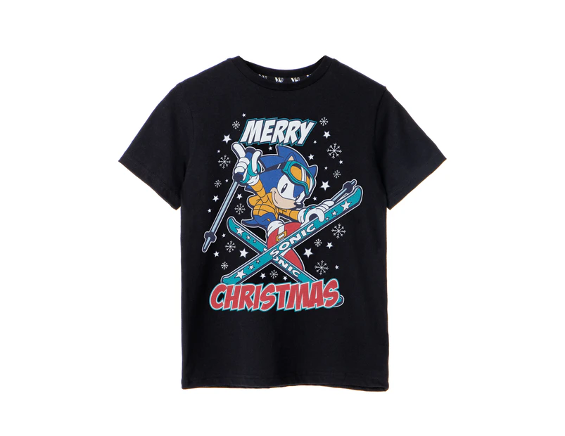 Sonic the Hedgehog Boys Short Sleeved T-Shirt (Black)