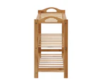 3 Tier Bamboo Shoe Rack Storage Organizer Wooden Shelf Stand for 15 Pairs