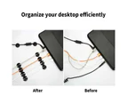 6-18 Pcs Cable Clips Tidy Cord Lead Organiser Usb Charger Holder Drop Sticker