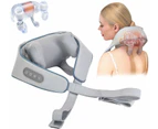 Electric Shiatsu Shoulder Neck and Back Massager with Heat, 3D Kneading Massage Pillow