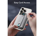 ESR iPhone 15/ 14 / 13 / 12 / Pro / Max / Plus MagSafe Card Holder, Genuine ESR Magnetic Card Wallet for Apple - Light Tan