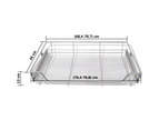 Slide Pull Out Sliding Kitchen Pantry Cabinet Storage Wire Baskets Rack 800 mm