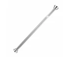 Stainless Steel Bathroom Shower Curtain Rod Adjustable Tension Extendable Pole