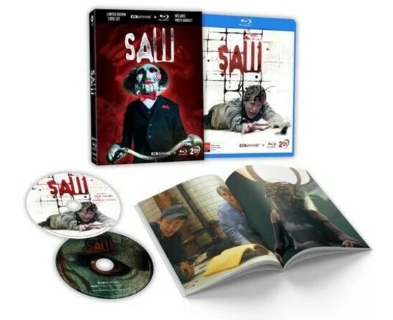 Saw  [ULTRA HD BLU-RAY REGION: A USA] With Blu-Ray, Photo Book, Lenticular Cover, Australia - Import USA import