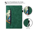 For Amazon 6" Kindle 11th Generation (2022 Release) Leather Case, with Pocket and Auto Sleep/Wake Function - Green