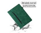 For Amazon 6" Kindle 11th Generation (2022 Release) Leather Case, with Pocket and Auto Sleep/Wake Function - Green