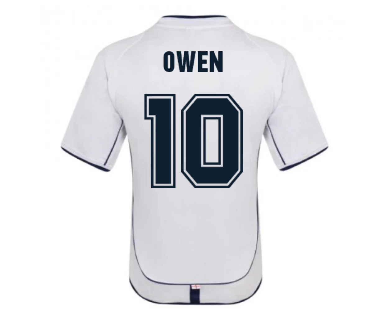 England 2002 Retro Football Shirt (OWEN 10)